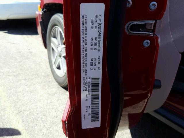 1J8FT48W67D251845 - 2007 JEEP PATRIOT LI RED photo 10