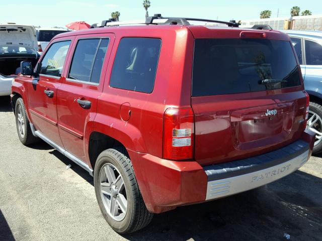 1J8FT48W67D251845 - 2007 JEEP PATRIOT LI RED photo 3