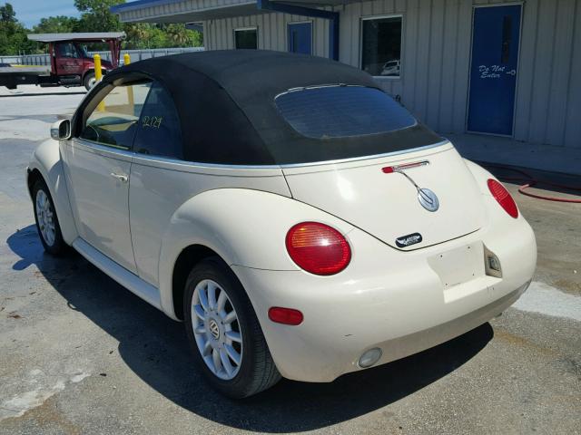 3VWCM31Y54M338016 - 2004 VOLKSWAGEN NEW BEETLE 奶油色 照片 3