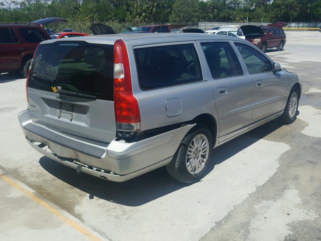 YV1SW612X52496098 - 2005 VOLVO V70 SILVER photo 4