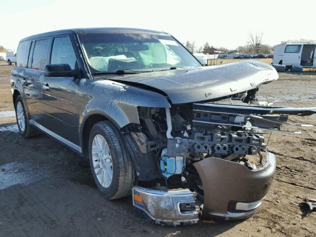 2FMHK6C87HBA04229 - 2017 FORD FLEX SEL GRAY photo 1