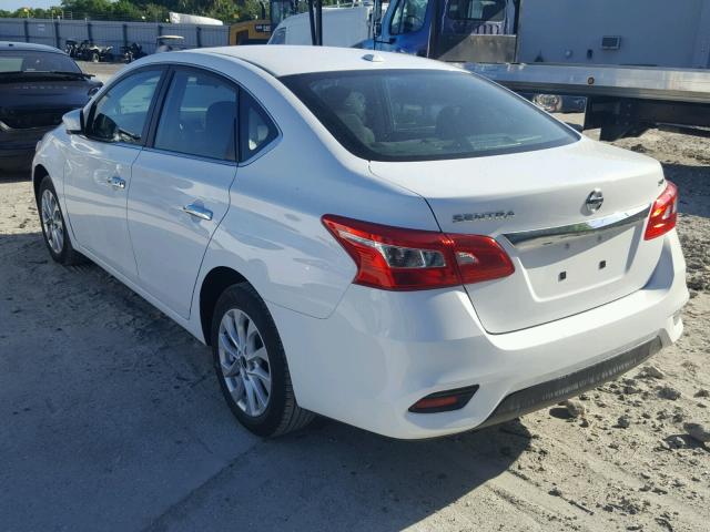 3N1AB7AP4HY345765 - 2017 NISSAN SENTRA S WHITE photo 3