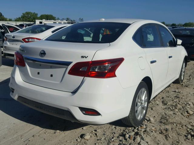 3N1AB7AP4HY345765 - 2017 NISSAN SENTRA S WHITE photo 4