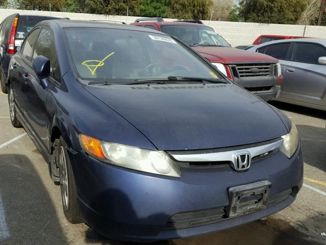 2HGFA16588H510783 - 2008 HONDA CIVIC LX BLUE photo 1