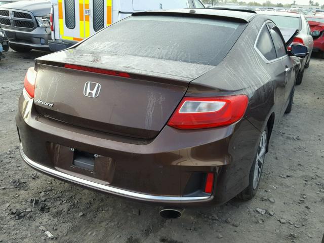 1HGCT1B86EA002870 - 2014 HONDA ACCORD EXL BROWN photo 4