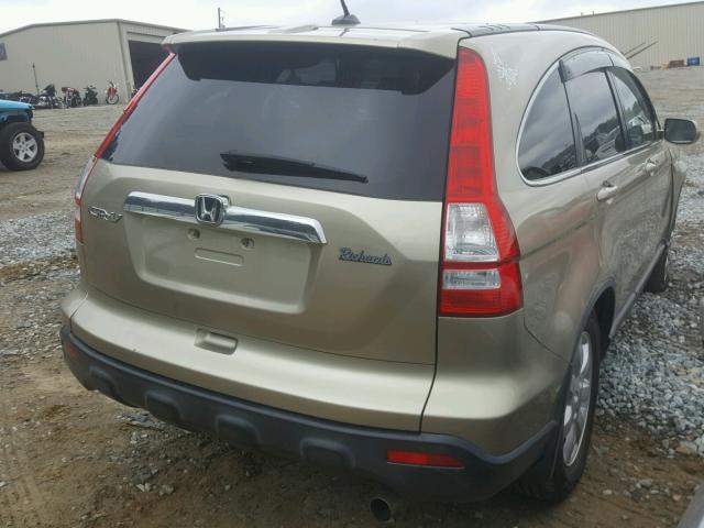 JHLRE38767C014721 - 2007 HONDA CR-V EXL GOLD photo 4