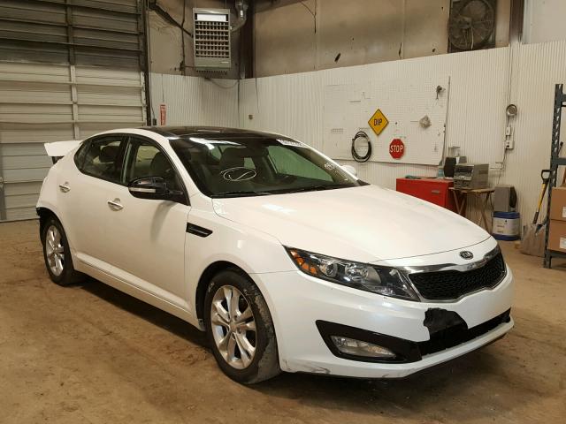 5XXGN4A70CG034364 - 2012 KIA OPTIMA EX WHITE photo 1