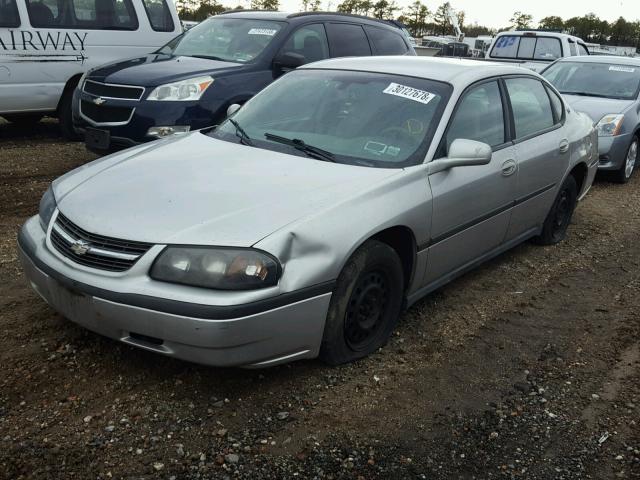 2G1WF55E559241200 - 2005 CHEVROLET IMPALA SILVER photo 2