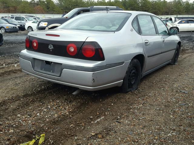 2G1WF55E559241200 - 2005 CHEVROLET IMPALA SILVER photo 4