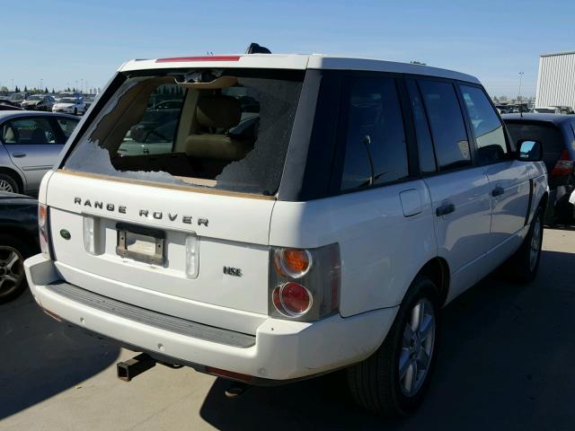 SALME11465A189743 - 2005 LAND ROVER RANGE ROVE WHITE photo 4