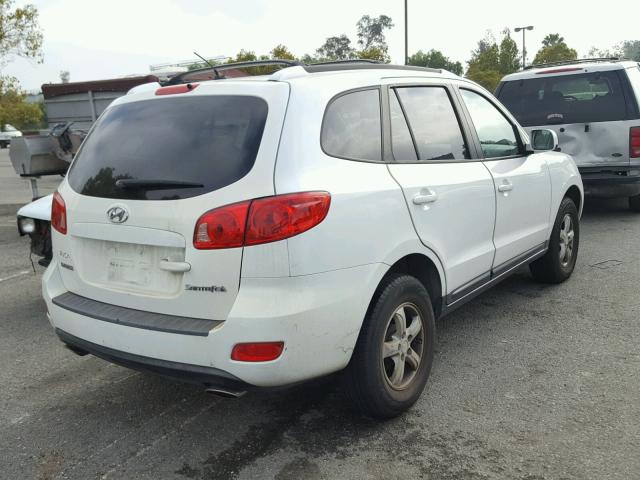 5NMSG13D97H014952 - 2007 HYUNDAI SANTA FE G WHITE photo 4