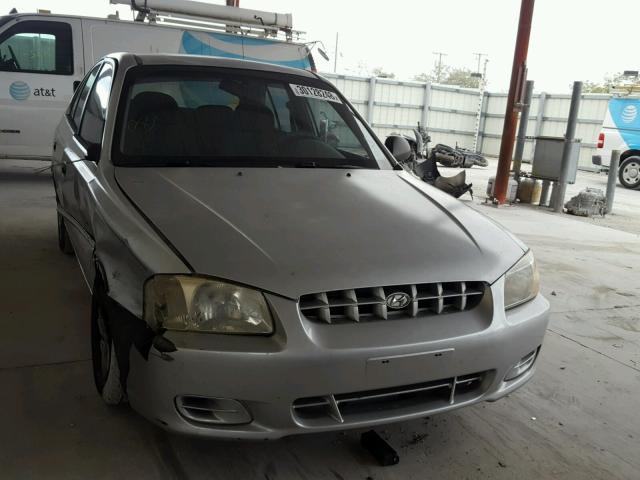 KMHCG45C62U392637 - 2002 HYUNDAI ACCENT GL GRAY photo 1