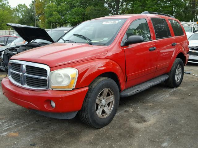 1D4HD48N64F167337 - 2004 DODGE DURANGO SL RED photo 2