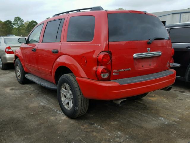 1D4HD48N64F167337 - 2004 DODGE DURANGO SL RED photo 3