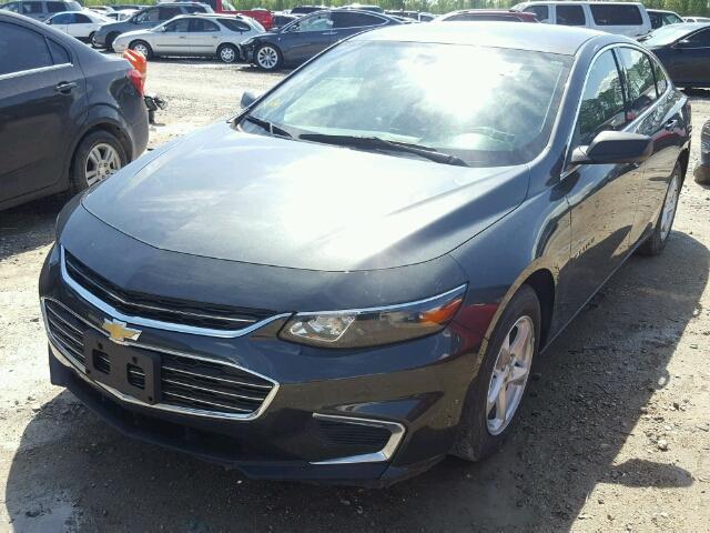 1G1ZB5ST5HF280148 - 2017 CHEVROLET MALIBU LS GRAY photo 2