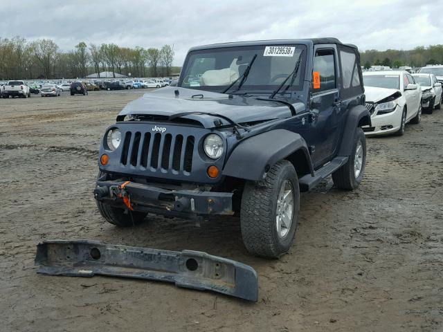 1J4FA24128L515902 - 2008 JEEP WRANGLER X BLUE photo 2