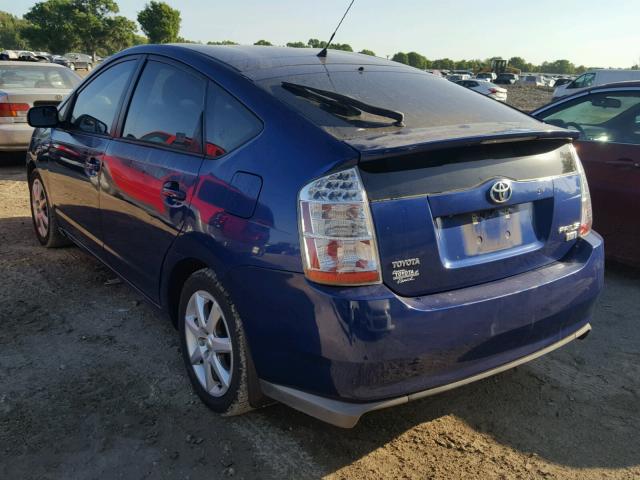 JTDKB20U787788974 - 2008 TOYOTA PRIUS BLUE photo 3