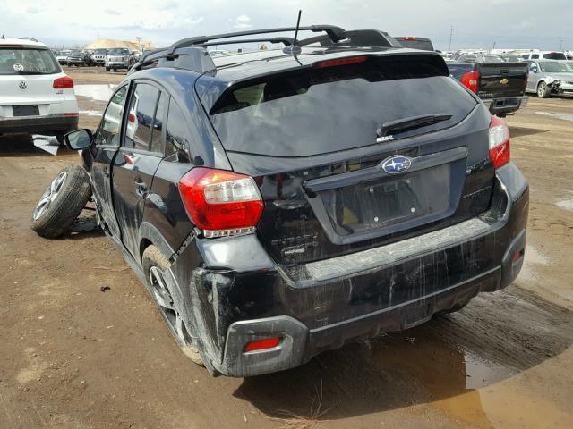 JF2GPABC3H8202921 - 2017 SUBARU CROSSTREK BLACK photo 3