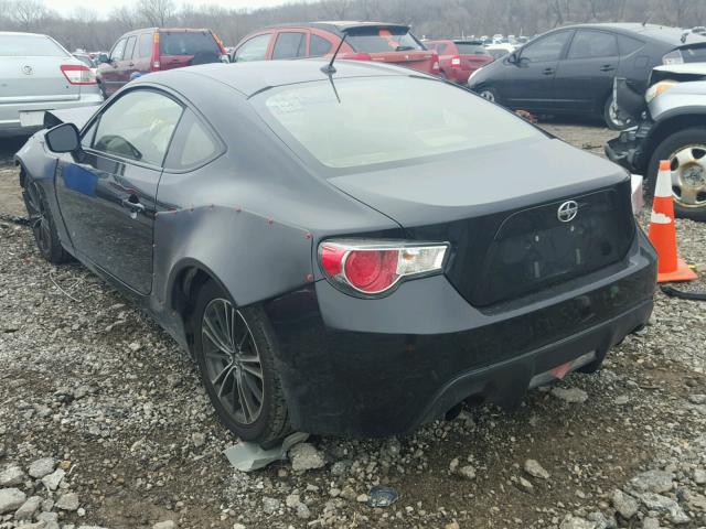 JF1ZNAA19D1716875 - 2013 TOYOTA SCION FR-S BLACK photo 3