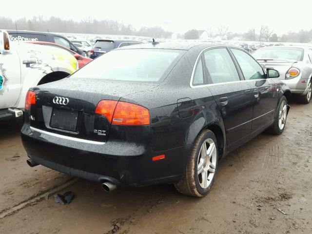 WAUDF78E87A102270 - 2007 AUDI A4 2.0T QU BLACK photo 4