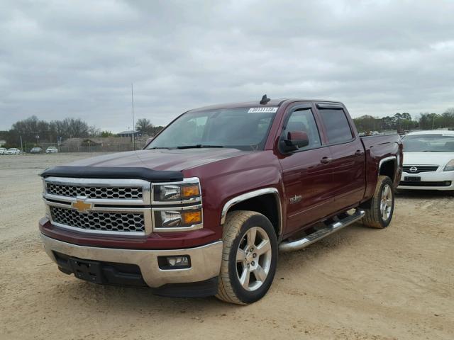 3GCPCREC9FG283872 - 2015 CHEVROLET SILVERADO BURGUNDY photo 2