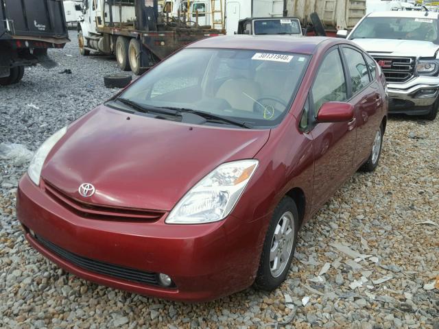 JTDKB20U940037636 - 2004 TOYOTA PRIUS BURGUNDY photo 2