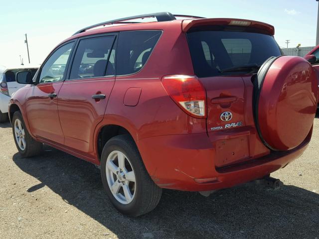 JTMBK35V885057568 - 2008 TOYOTA RAV4 RED photo 3