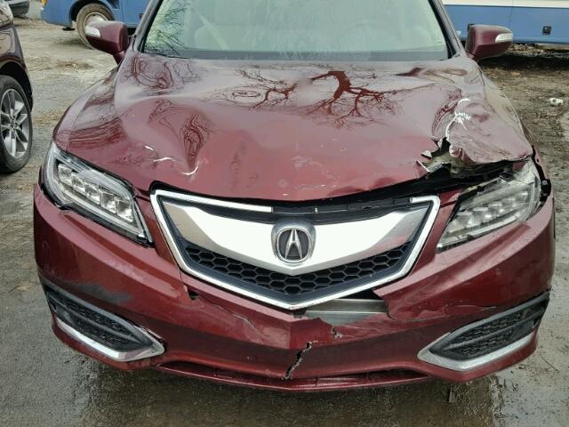 5J8TB4H58JL014504 - 2018 ACURA RDX TECHNO RED photo 7