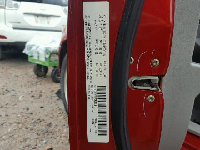 1B3HB48B07D513618 - 2007 DODGE CALIBER SX RED photo 10