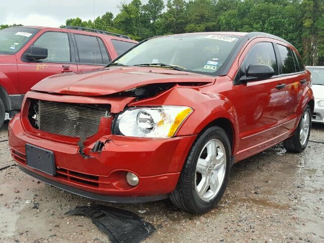 1B3HB48B07D513618 - 2007 DODGE CALIBER SX RED photo 2