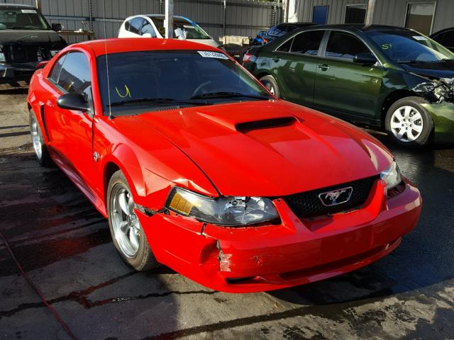1FAFP42X44F102594 - 2004 FORD MUSTANG GT RED photo 1