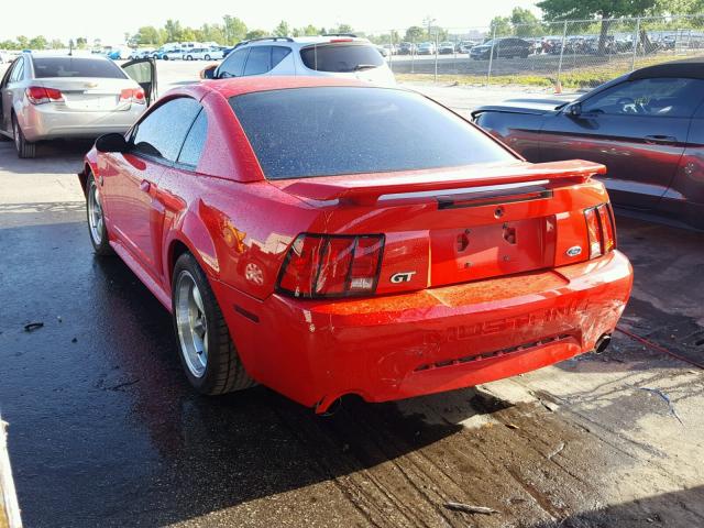 1FAFP42X44F102594 - 2004 FORD MUSTANG GT RED photo 3