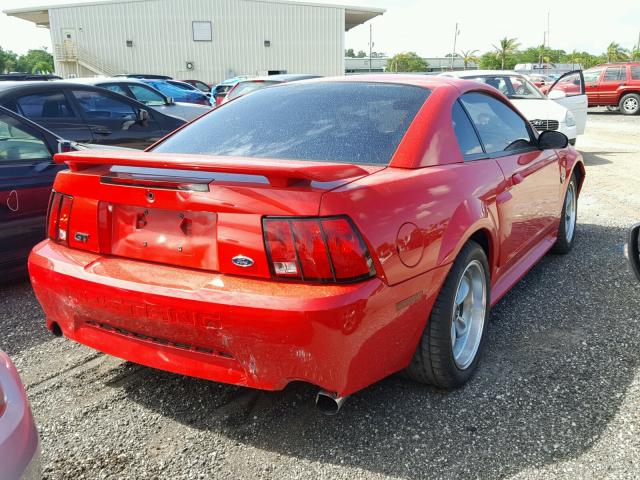1FAFP42X44F102594 - 2004 FORD MUSTANG GT RED photo 4