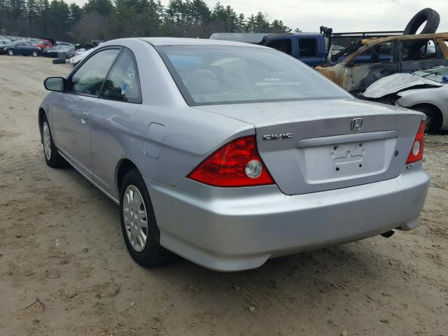 1HGEM22574L004681 - 2004 HONDA CIVIC LX SILVER photo 3