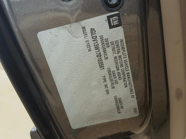 4GLDV13W17D183581 - 2007 BUICK TERRAZA IN GRAY photo 10