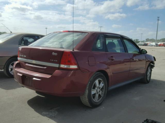 1G1ZT648X4F143602 - 2004 CHEVROLET MALIBU MAX MAROON photo 4