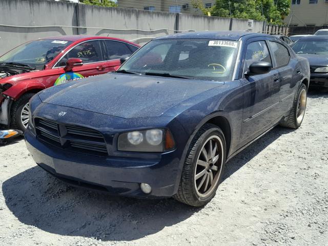 2B3KA43R56H364296 - 2006 DODGE CHARGER BLUE photo 2