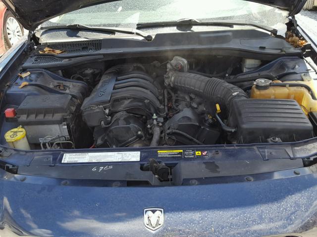 2B3KA43R56H364296 - 2006 DODGE CHARGER BLUE photo 7