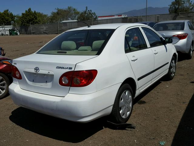 1NXBR32E46Z643022 - 2006 TOYOTA COROLLA CE WHITE photo 4