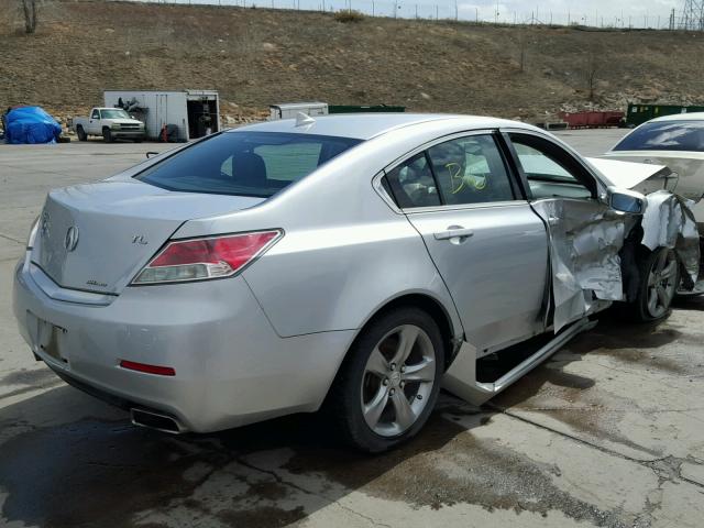 19UUA9F27CA007121 - 2012 ACURA TL SILVER photo 4