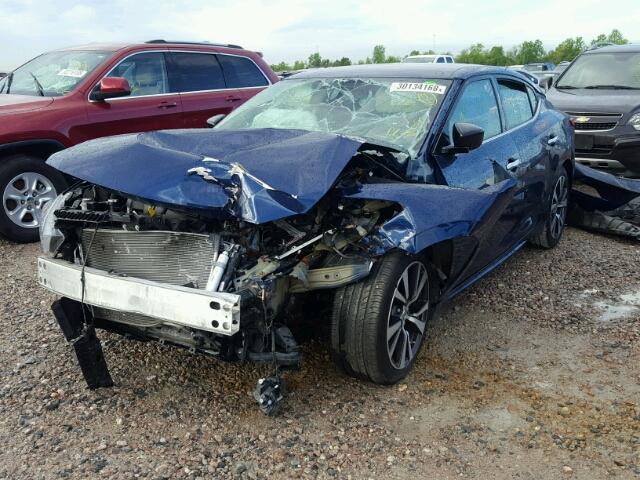 1N4AA6AP0HC377878 - 2017 NISSAN MAXIMA 3.5 BLUE photo 2