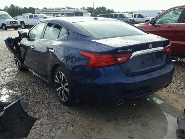 1N4AA6AP0HC377878 - 2017 NISSAN MAXIMA 3.5 BLUE photo 3