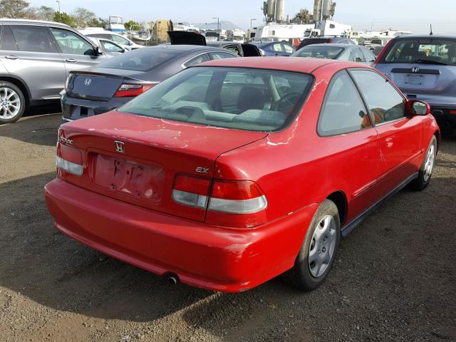 1HGEJ8241XL051177 - 1999 HONDA CIVIC EX RED photo 4