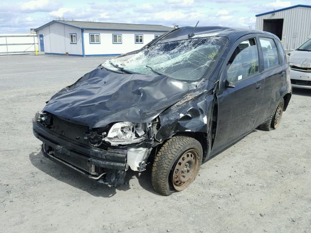 KL1TD6DE2BB190229 - 2011 CHEVROLET AVEO LS BLACK photo 2