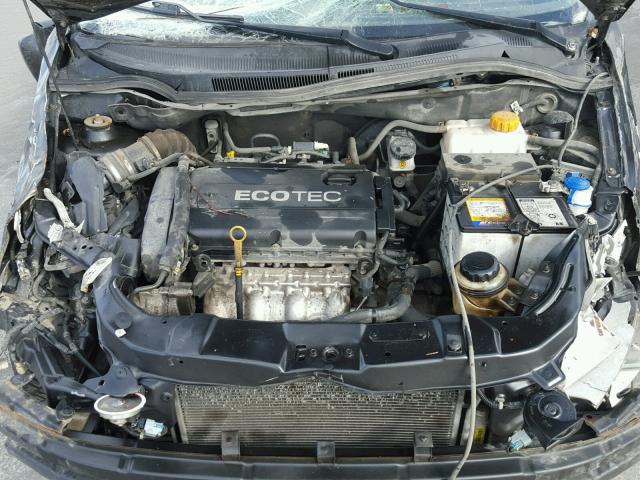 KL1TD6DE2BB190229 - 2011 CHEVROLET AVEO LS BLACK photo 7