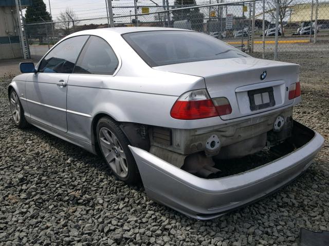 WBABN33441JW50369 - 2001 BMW 325 CI SILVER photo 3