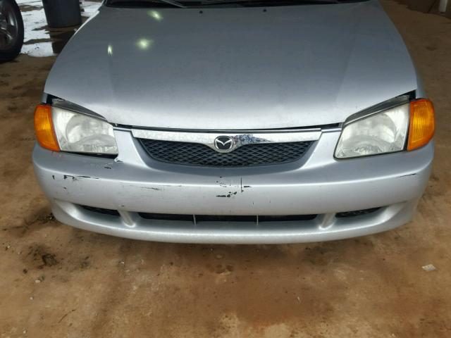 JM1BJ2221Y0302215 - 2000 MAZDA PROTEGE GRAY photo 9