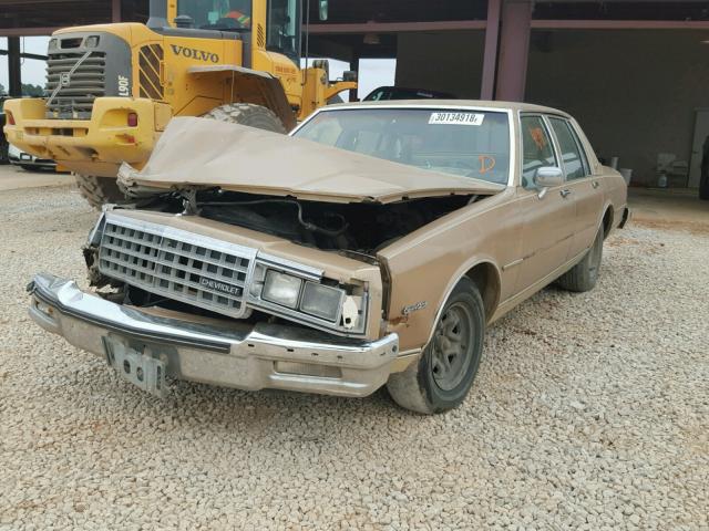 1G1BN69Z4FY125195 - 1985 CHEVROLET CAPRICE CL BROWN photo 2