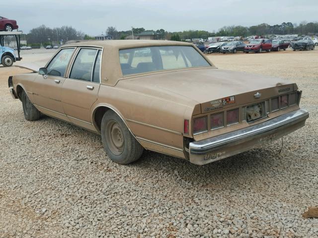 1G1BN69Z4FY125195 - 1985 CHEVROLET CAPRICE CL BROWN photo 3