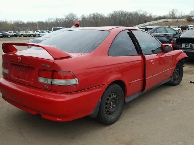 1HGEJ8247YL100500 - 2000 HONDA CIVIC EX RED photo 4